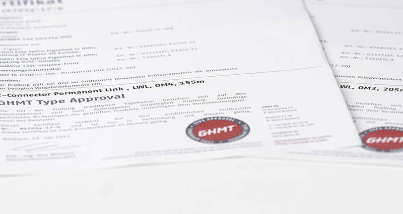 INFRALAN® fiber optic links receive GHMT certification
